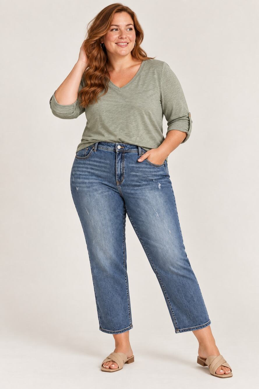 Time And Tru Jeans Plus Size Curvy Size 20 Distressed Hip Womens Y2K Stretch